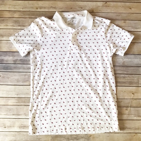 true religion white polo